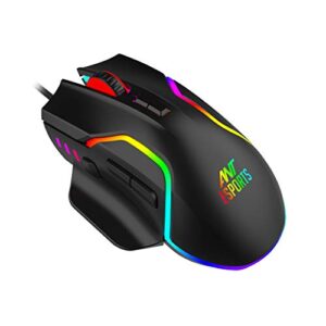 Ant Esports GM320 RGB Optical Wired Gaming Mouse | 8 Programmable Buttons | 12800 DPI