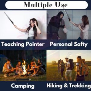 Anticmart || 2025 Upgrade New Generation Foldable Pointer Stick, Safety Hiking Stick with Nylon Bag | Office, Indoor & Outdoor Use | Compact, Extendable Magic Wand Stick,Grip...