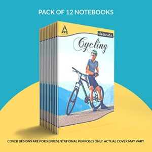 Classmate Long Size Notebook - 140 Pages | Single Line | A4 - 29.7cm X 21.0cm | Pack Of 12 Notebooks | Long Size Ruled Notebooks for School Students