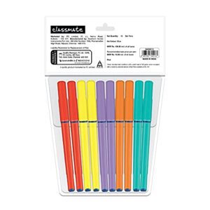 Classmate Octane Colour Fest- Blue Ball Pens (Pack of 10) | Smooth & Fast Writing Ball Pens | Attractive Body Colours|Comfortable to Hold & Write|School & Office Stationery|Work...