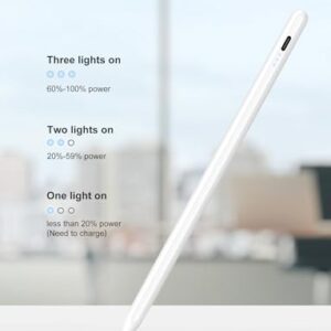 DIGIROOT iPad Pencil【NO.1 Sales in US&EU】,13 Mins Fast Charge Stylus Pen for iPad with Palm Rejection for 2018-2024 iPad Air 3/4/5/M2, iPad Mini 5/6, iPad 6/7/8/9/10, iPad Pro...