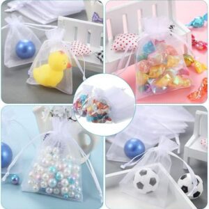 DMS RETAIL Organza Drawstring Pouch Bags Wedding Return Gift Favor Dryfruit Packing Pouch Organza Return Gift Bags|Drawstring Pouches for Wedding | Jewellery Pouch Potli Bags 9...