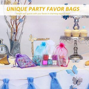 DMS RETAIL Organza Drawstring Pouch Bags Wedding Return Gift Favor Dryfruit Packing Pouch Organza Return Gift Bags|Drawstring Pouches for Wedding | Jewellery Pouch Potli Bags 9...