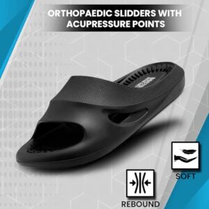 DOCTOR EXTRA SOFT Men's Orthopedic Acupressure Sliders/Slippers with Cushion FootBed for Adult| Comfortable & Light Weight | Stylish & Anti-Skid| Waterproof & Everyday Flip...