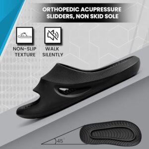 DOCTOR EXTRA SOFT Men's Orthopedic Acupressure Sliders/Slippers with Cushion FootBed for Adult| Comfortable & Light Weight | Stylish & Anti-Skid| Waterproof & Everyday Flip...