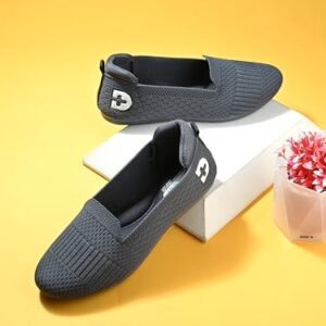 DOCTOR HEALTH SUPER Knitted Comfortable Stylish Classy Ballerina | Premium Flat Jutis Bellies | Non Slip Lightweight Shoes Bellies For Women | Dailywear Slip-On Flat Jutis |...