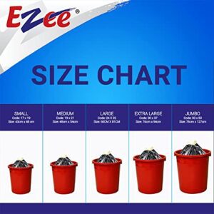 Ezee Garbage Trash Bag for Dustbin | 30 Pieces | Large 24 X 32 Inches I 15 piece x Pack of 2, Disposable plastic, 30 Count, Plastic