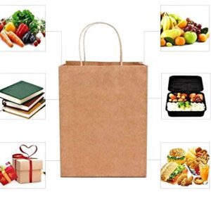 Gitanjali Paper Curves Kraft Paper Shopping Bags (Brown, 16 H x 12 W x 5 Inch G)Pack of 50