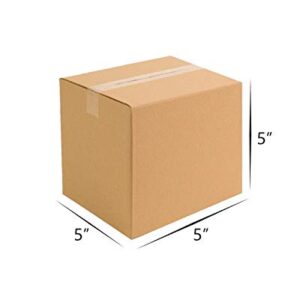 JIA INDUSTRIES Corrugated Square Box Packaging Material, 5x5x5 Inch-Pack of 50 Boxes