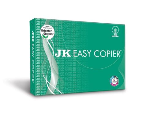 JK Easy Copier Paper | A4 Size | 70 GSM | 500 Sheets | White Paper, 1 Ream | For Laserjet & Inkjet Printer | Fast Drying | Both Side Print | Eco Friendly | ColorLok (Pack of 1)...