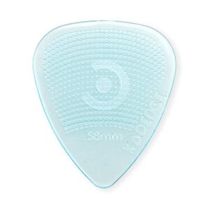 Kadence 10 Guitar Picks with Hostile Grip - Anti slip, Made with New Age Crystal Clear Poly Carbonate 0.58mm- 5pc and 0.48mm - 5pc Guitar Plectrums (Stop Dropping your Guitar...