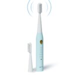 Lifelong Rechargeable Toothbrush for Adults – Smart Brush with 5 Cleaning Modes & Smart Auto Shut-Off – Waterproof Electronic Toothbrush with 2 Electric Heads, 500mAh…