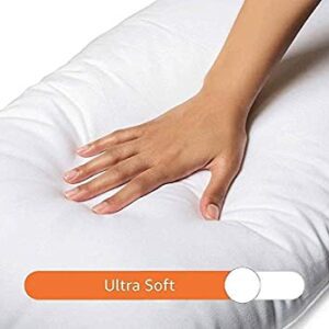 Microfiber Soft White Pillows | Pillows for Sleeping White - Set of 2 (Size - 16x24 Inches Or 40x60 cm) White Pack of 2