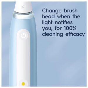 Oral B iO3 Ultimate Electric Toothbrush for Adults, 3 Smart Modes, Pressure Sensor, IPX7 Water resistant, Round Brush Head (Blue)