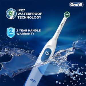 Oral B Pro Expert AA Battery Electric Toothbrush for Adults, 2 Min Timer with Quadpacer, Long Battery Life, IPX7 Water Resistant, 2 Year Warranty by Oral-B, Dentist inspired...