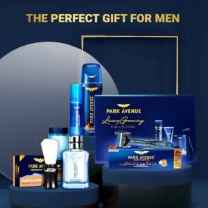 Park Avenue Luxury Grooming Collection 8 in-1 Combo Grooming Kit for Men | Gift Set for Men | Gift for Valentine's Day | Shaving Kit for Men | Shaving Foam | After Shave |...