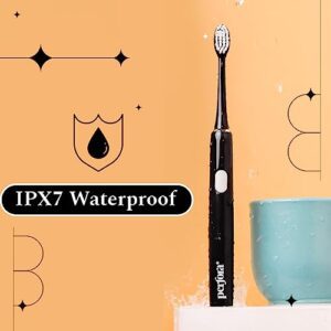 Perfora Electric Toothbrush, 2 Modes, AAA Powered, 2 Brush Heads, 90 Days Battery Life | 1 Year Warranty | Electric Brush, Electric Toothbrush For Men, Women & Kids, 002 - Dark...