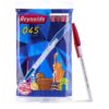 Reynolds 045 Ball Pen SET - 10 RED PENS WITH COMFORTABLE GRIP |RED BALL PENS FOR WRITING | PEN FOR STUDENTS & OFFICE STATIONERY | 0.7 mm TIP SIZE