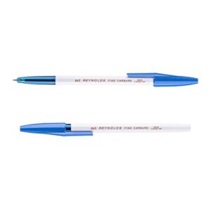 Reynolds 045 - BLUE (PACK OF 10) I Lightweight Ball Pen With Comfortable Grip for Extra Smooth Writing I School and Office Stationery | 0.7mm Tip Size