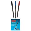 Reynolds AEROSLIM 15 CT 5 BLUE 5 BLACK 5 RED | Ball Point Pen Set With Comfortable Grip | Pens For Writing | School and Office Stationery | Pens For Students | 0.7mm Tip Size