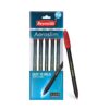 Reynolds AEROSLIM Ball Pen SET - 5 Red PENS WITH COMFORTABLE GRIP |BALL PENS FOR WRITING | PEN FOR STUDENTS & OFFICE STATIONERY | 0.7 mm TIP SIZE