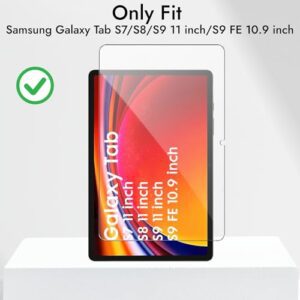 Robustrion Tempered Glass Screen Protector for Samsung Galaxy Tab S9 FE/Tab S9 / S8 / S7 11 inch Tempered Glass Screen Guard for Samsung S9 FE 10.9 inch / S9 / S8 / S7 11 inch...