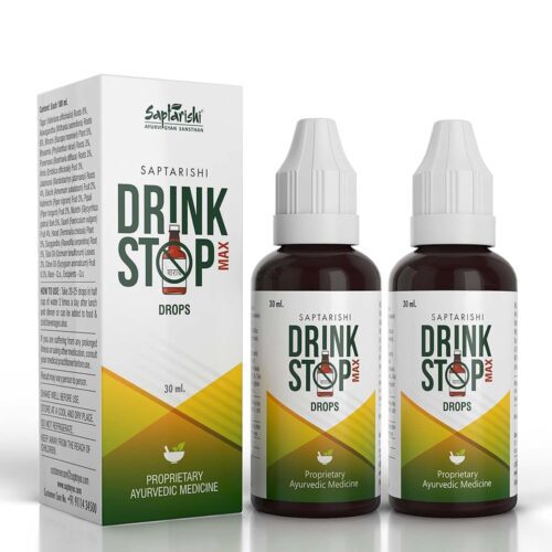 Saptarishi’s Drink Stop Max Anti-Addiction Drops - Natural Support for Overcoming Addictive Habits | Deaddiction Drop for Alcohol Problems - Ayurvedic Formula with 16 Herbs |...