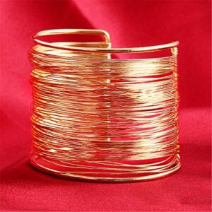 Shining Diva Fashion Non Precious Metal Gold Plated Stylish Kada Bangle Cuff Bracelet for Women (8133b, Gold)