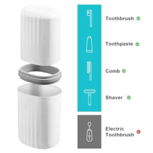 SR Square Toothbrush Holder Multipurpose Storage Holder Cover Organizer for Bathroom Traveling, Camping, Business Trip and School Use (Pack of 1) (Multi Color)