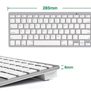 Technotech Ultrathin Wireless Bluetooth Keyboard for iPad/iMac/iPhone/Android Phones/Samsung Galaxy Tab and Other Tablets