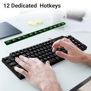 Zebronics ZEB-KM2100 Multimedia USB Keyboard Comes with 114 Keys Including 12 Dedicated Multimedia Keys & with Rupee Key