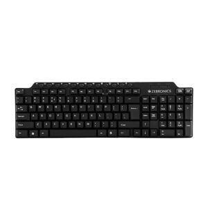 Zebronics ZEB-KM2100 Multimedia USB Keyboard Comes with 114 Keys Including 12 Dedicated Multimedia Keys & with Rupee Key