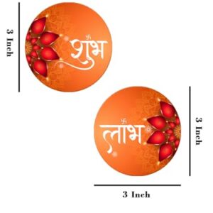 999Store Dipak Art with Round shubh labh for Diwali puja and Out Side Door Hanging subh labh for Door Entrance(SLP022)