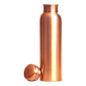 AMARY Pure Copper Water Bottle | Seamless, Leakproof & BPA-Free | Ayurvedic Health Benefits for Hydration & Immunity | Ideal for Home, Office, Gym, Yoga & Travel (1L, Pack of 1)