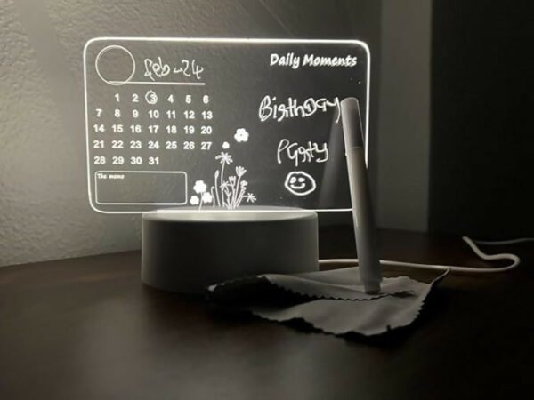 MemoGlow LED Calendar Board