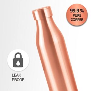 MILTON Copper Charge 1000 Bottle, 930ml, 100% Pure Copper, BPA Free Water Bottle, Leak Proof, Office Bottle, Boosts Immunity, Supports Digestive & Liver Health, Ayurveda Inspired