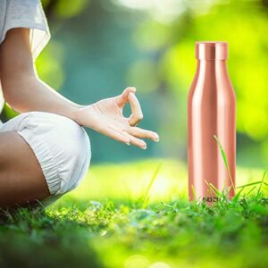 MILTON Copper Charge 1000 Bottle, 930ml, 100% Pure Copper, BPA Free Water Bottle, Leak Proof, Office Bottle, Boosts Immunity, Supports Digestive & Liver Health, Ayurveda Inspired