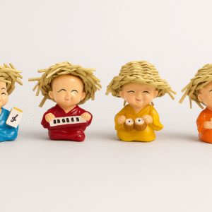 Musical Monk Figurine Set
