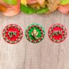 P.A.Decorative Acrylic Shubh Labh Ganesha Stickers for Main Side Door/Wall Entrance Hanging Decor.[3piece]