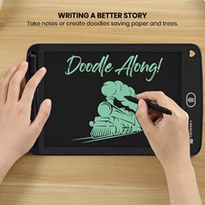 Portronics Ruffpad 8.5E Re-Writable LCD Writing Pad with Screen 21.5cm (8.5-inch) for Drawing, Playing, Handwriting Gifts for Kids & Adults, India's first notepad to save and...