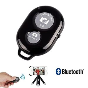 Sounce Shutter Remote Control with Bluetooth Wireless Technology - Create Amazing Photos and Videos Hands-Free - Works with Most Smartphones and Tablets (iOS and Android) (Black)