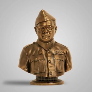 SILAII Netaji Subhas Chandra Bose Sculpture (Antique Bronze, 5 INCH)