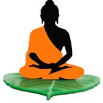 U & U UNIQUE UTILITIES Buddha Car Dashboard Idol | Buddha Ji for Car Dashboard | Acrylic Double Sided Car Interior Decor Accessories | Budha Car Statue (3.5 Inch, Orange)