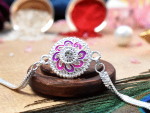 Silver Rakhi Design Online for Brother at Best Price