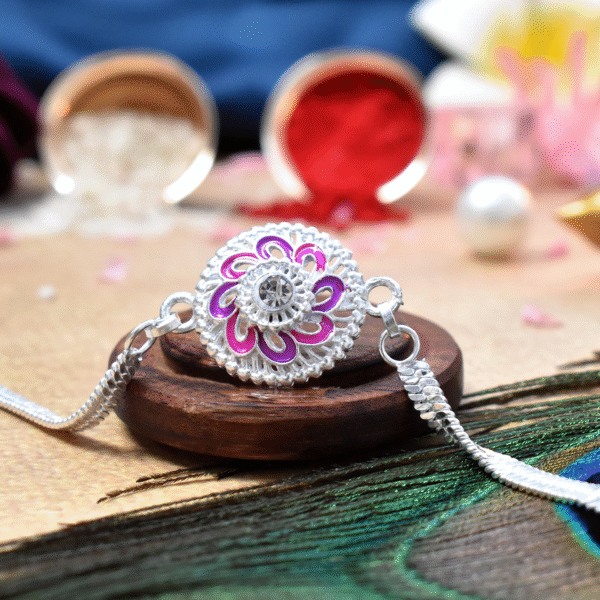 Silver Rakhi Design Online for Brother at Best Price